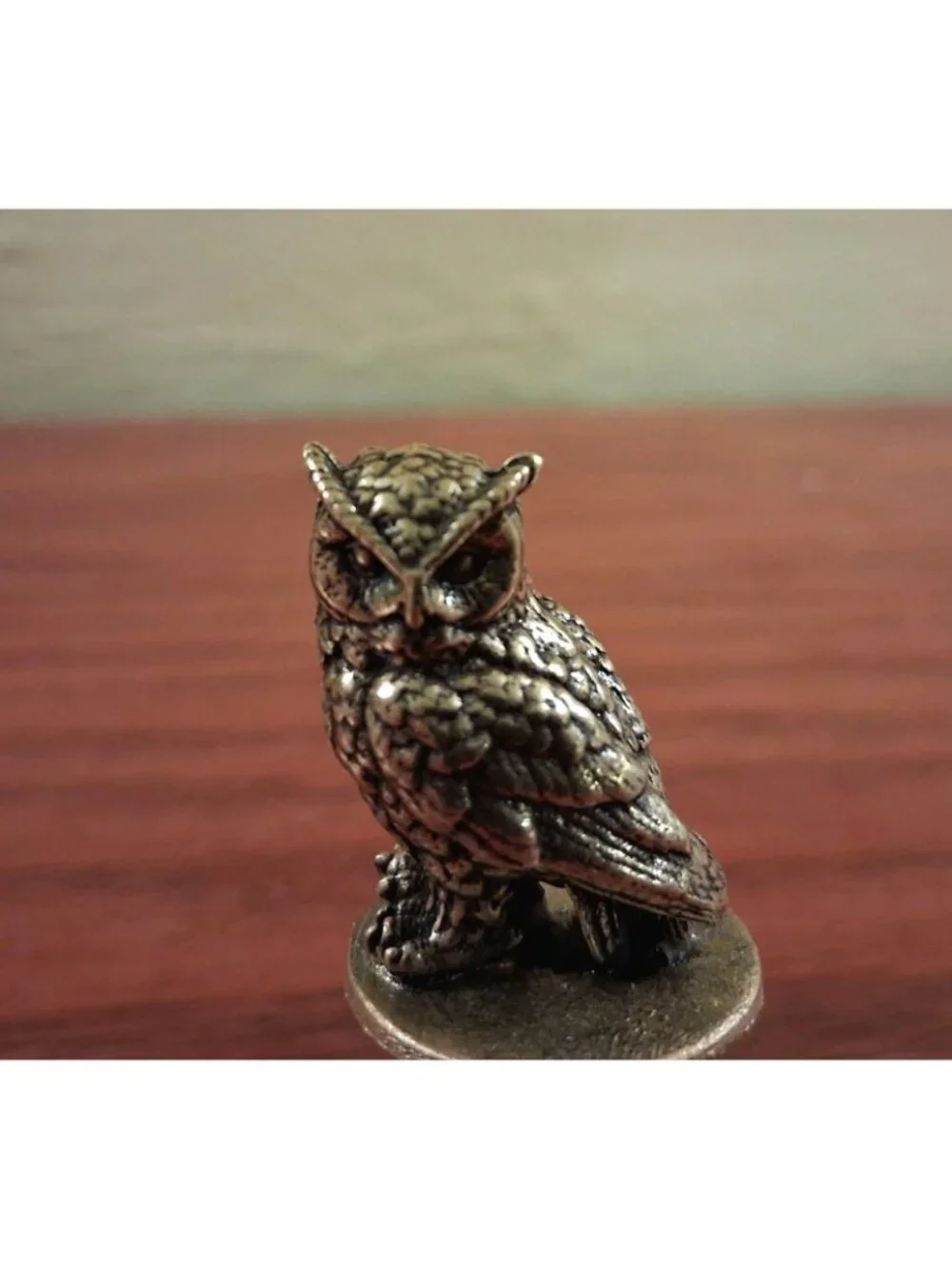 Owl Bird Lamp Finial Shade Topper Retro Detailed Brass Farmhouse